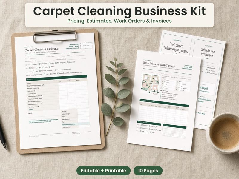 Carpet Cleaning Business Kit cover
